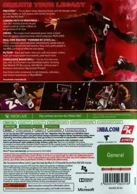 NBA 2K14 (USA) box cover back